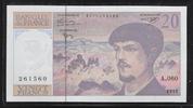 FRANCE 20 Francs "Debussy Alphabet A.060" -