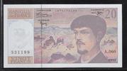 FRANCE 20 Francs "Debussy Alphabet A.060" -
