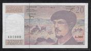 FRANCE 20 Francs "Debussy Alphabet A.060" -