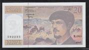 FRANCE 20 Francs "Debussy Alphabet B.060" -