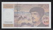 FRANCE 20 Francs "Debussy Alphabet B.060" -