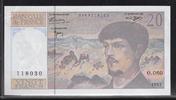 FRANCE 20 Francs "Debussy Alphabet O.060" -