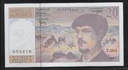 FRANCE 20 Francs "Alphabet T.061" -