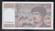 FRANCE 20 Francs "Debussy Alphabet T.062" -