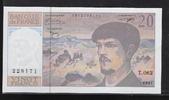 FRANCE 20 Francs "Debussy Alphabet T.062" -