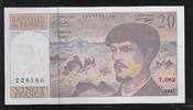 FRANCE 20 Francs "Debussy Alphabet T.062" -