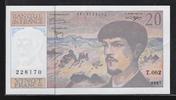 FRANCE 20 Francs "Debussy Alphabet T.062" -