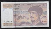 FRANCE 20 Francs Debussy Alphabet S.062 . -