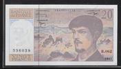 FRANCE 20 Francs "Debussy Alphabet R.062" -