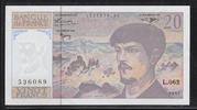 FRANCE 20 Francs "Debussy Alphabet L.062" -