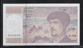 FRANCE 20 Francs "Debussy Alphabet H.062" -
