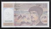 FRANCE 20 Francs "Debussy Alphabet G.062" -