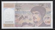 FRANCE 20 Francs "Debussy Alphabet G.062" -