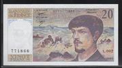 FRANCE 20 Francs "Debussy Alphabet L.002" -