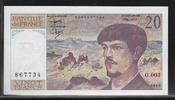 FRANCE 20 Francs "Debussy Alphabet O.003" -