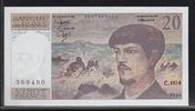 FRANCE 20 Francs "Debussy Alphabet C.004" -