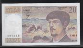 FRANCE 20 Francs "Debussy Alphabet V.014" -