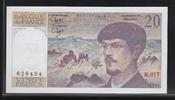 FRANCE 20 Francs "Debussy Alphabet H.017" -