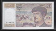 FRANCE 20 Francs "Debussy Alphabet U.022" -