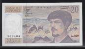 FRANCE 20 Francs "Debussy Alphabet A.029" -