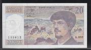 FRANCE 20 Francs "Debussy Alphabet A.033" -