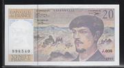 FRANCE 20 Francs "Debussy Alphabet J.038" -