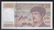 FRANCE 20 Francs "Debussy Alphabet E.040" -