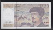 FRANCE 20 Francs DEBUSSY. Alphabet: A.042 . -