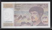 FRANCE 20 Francs "Debussy Alphabet J.043" -