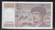 FRANCE. 20 Francs. Debussy. Alphabet: E.044. -
