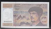 FRANCE 20 Francs "Debussy Alphabet A.047" -