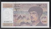 FRANCE 20 Francs "Debussy Alphabet Z.50" -