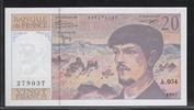 FRANCE 20 Francs "Debussy Alphabet A.054" -