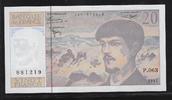 FRANCE 20 Francs "Debussy Alphabet P.063" -