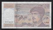 FRANCE 20 Francs "Debussy Alphabet T.063" -