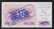 BOSNA I HERCEGOVINA 100000 Dinara Série JF/DC . -