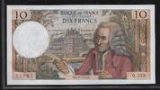 FRANCE 10 Francs VOLTAIRE. Alphabet: Q.553 . -