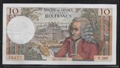 FRANCE 10 Francs VOLTAIRE. Alphabet: N.589 . -