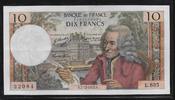 FRANCE 10 Francs "VOLTAIRE Alphabet E.835" -