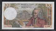 FRANCE 10 Francs "VOLTAIRE Alphabet W.938( REMPLACEMENT. AUSTAUSCHNOTE": -