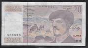 FRANCE 20 Francs "DEBUSSY Alphabet E.064" -