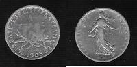 FRANCE. 1 Franc. 1903. SEMEUSE de O.ROTY . SGE+. 55,00 EUR34,40 EUR  zzgl. 10,50 EUR Versand