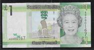 JERSEY Reine Élisabeth II. 1 POND de JERSEY. Série AD 000167  . 1 POUND (2010) Fast NEU -1