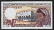 COMORES. 500 Francs. Alphabet: K.2 . -
