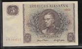 SUÈDE 5 Kronor "Roi Gustave VI Adolphe. Série BT" -