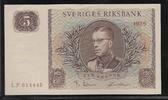 SUÈDE 5 Kronor "Roi Gustave VI Adolphe. Série LF" -
