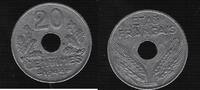 FRANCE 20 Centimes Wenig! Peu! -