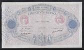FRANCE 500 Francs 20.8.1929 .Bleu et Rose. Alphabet: B.1175 . Fast Sehr schön
