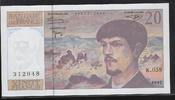 FRANCE 20 Francs "Debussy. Alphabet K.059" -