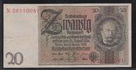 DEUTSCHLAND/ALLEMAGNE. 20 Reichsmark Werner von Siemens. Inventeur et industriel. Erfinder und Unternehmer. B/X . -
